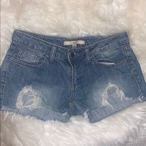 Distressed Jean Shorts